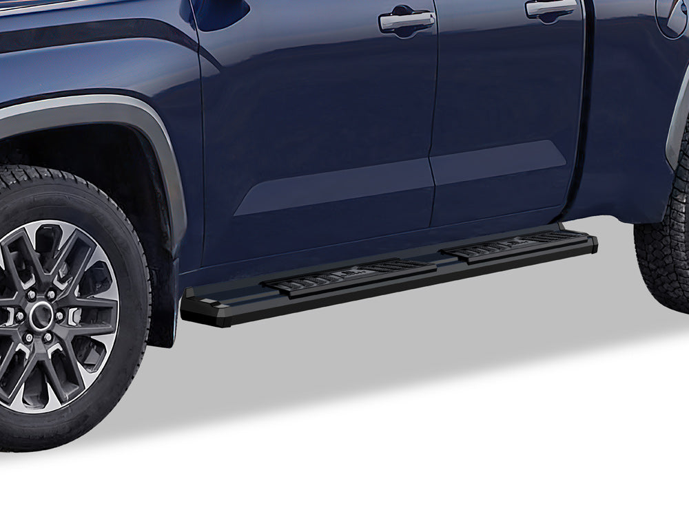 Carbon Steel + PE Step Area Both Sides Running Board-S Series 2022-2026 Toyota Tundra Double Cab WB20SBI7B