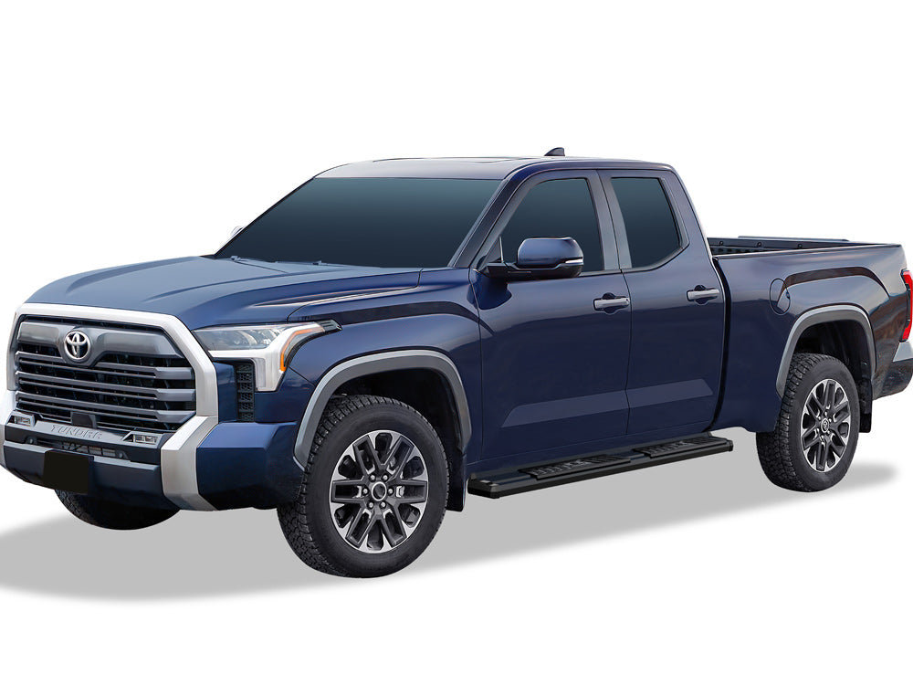 Carbon Steel + PE Step Area Both Sides Running Board-S Series 2022-2026 Toyota Tundra Double Cab WB20SBI7B