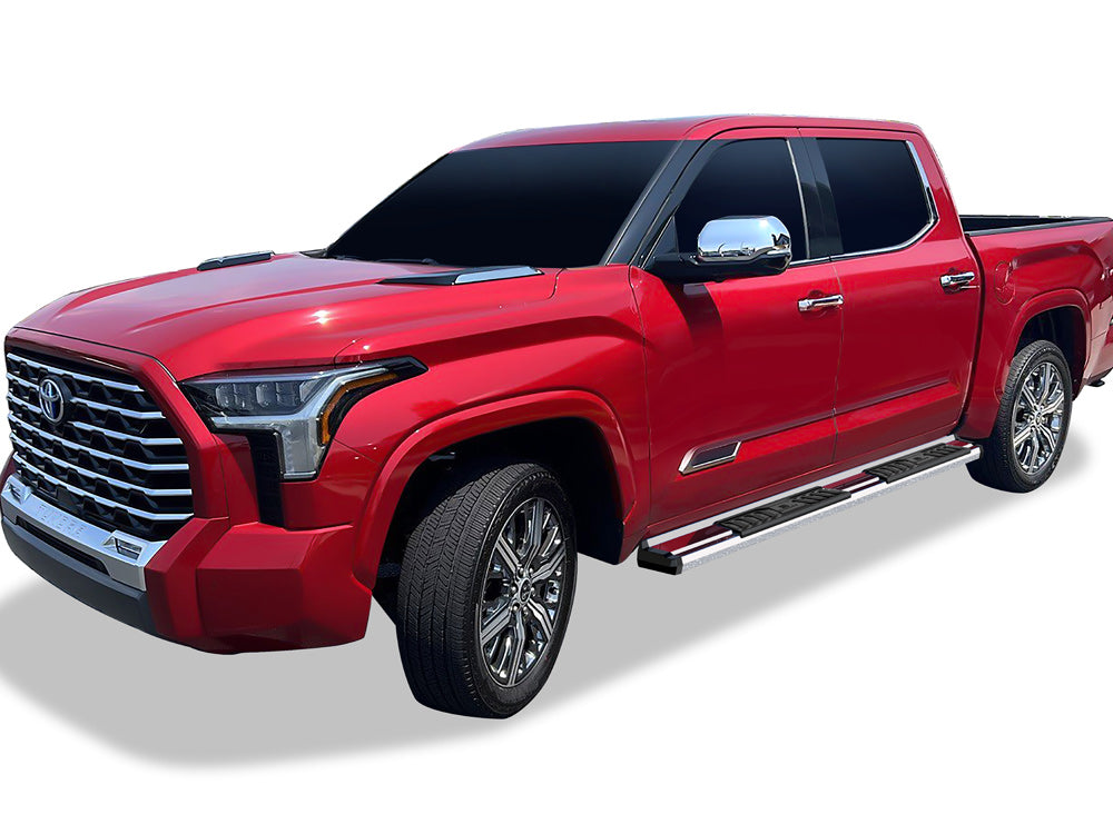Stainless Steel + PE Step Area Both Sides Running Board-S Series 2022-2026 Toyota Tundra CrewMax WB20SBI8S