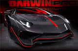 DarwinPRO 2011-2016 Lamborghini Aventador LP700 Roadster SV-BKSSII Style Carbon Fiber Aero Full Wide Body Kit