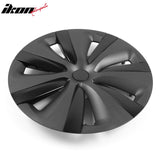 2024-2025 Tesla Model 3 18'' S Style Wheel Covers Gunmetal&Gloss Black
