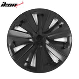 2024-2025 Tesla Model 3 18'' S Style Wheel Covers Gunmetal&Gloss Black