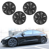 2024-2025 Tesla Model 3 18'' S Style Wheel Covers Hubcap Matte Black