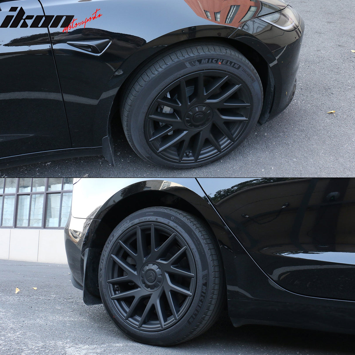 2024-2025 Tesla Model 3 18'' OE Style Wheel Covers Hubcap Matte Black