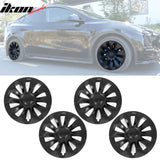 2020-2024 Tesla Model Y 20'' Matte Black V1 Hubcap Wheel Cover Rim ABS