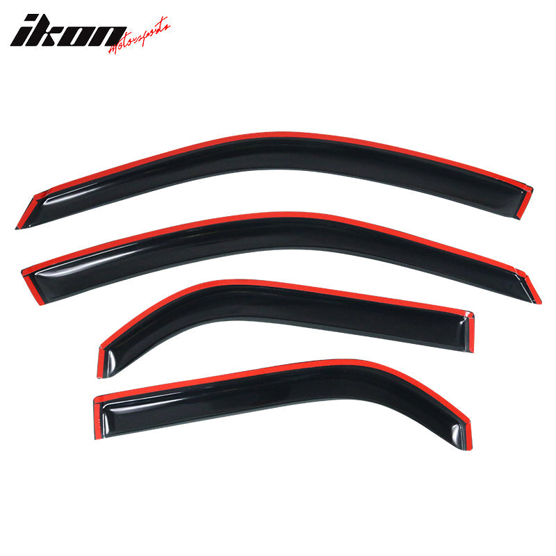 2001-2006 Acura MDX Slim Style Smoke Visor Windows Rain Guard Acrylic