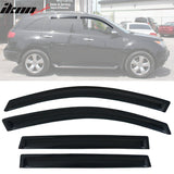 2007-2013 Acura MDX Visor Windows Rain Guard Acrylic Slim Style Smoke
