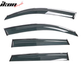 2009-2017 Audi Q5 8R Side Window Visors w/ Chrome Trim PC Injection