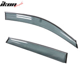 2009-2017 Audi Q5 8R Side Window Visors w/ Chrome Trim PC Injection