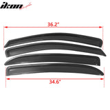 2005-2010 Chevy Cobalt Smoke Tinted Slim Style Visor Windows Acrylic