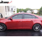 2010-2016 Chevy Cruze Tape On Smoke Tinted Window Visors Acrylic