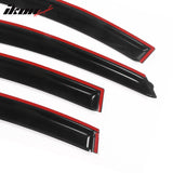 2010-2016 Chevy Cruze Tape On Smoke Tinted Window Visors Acrylic