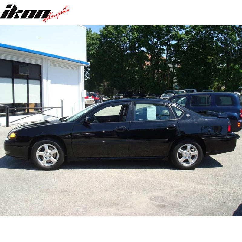 2000-2005 Chevy Impala Sedan Slim Style Smoke Window Visors Acrylic