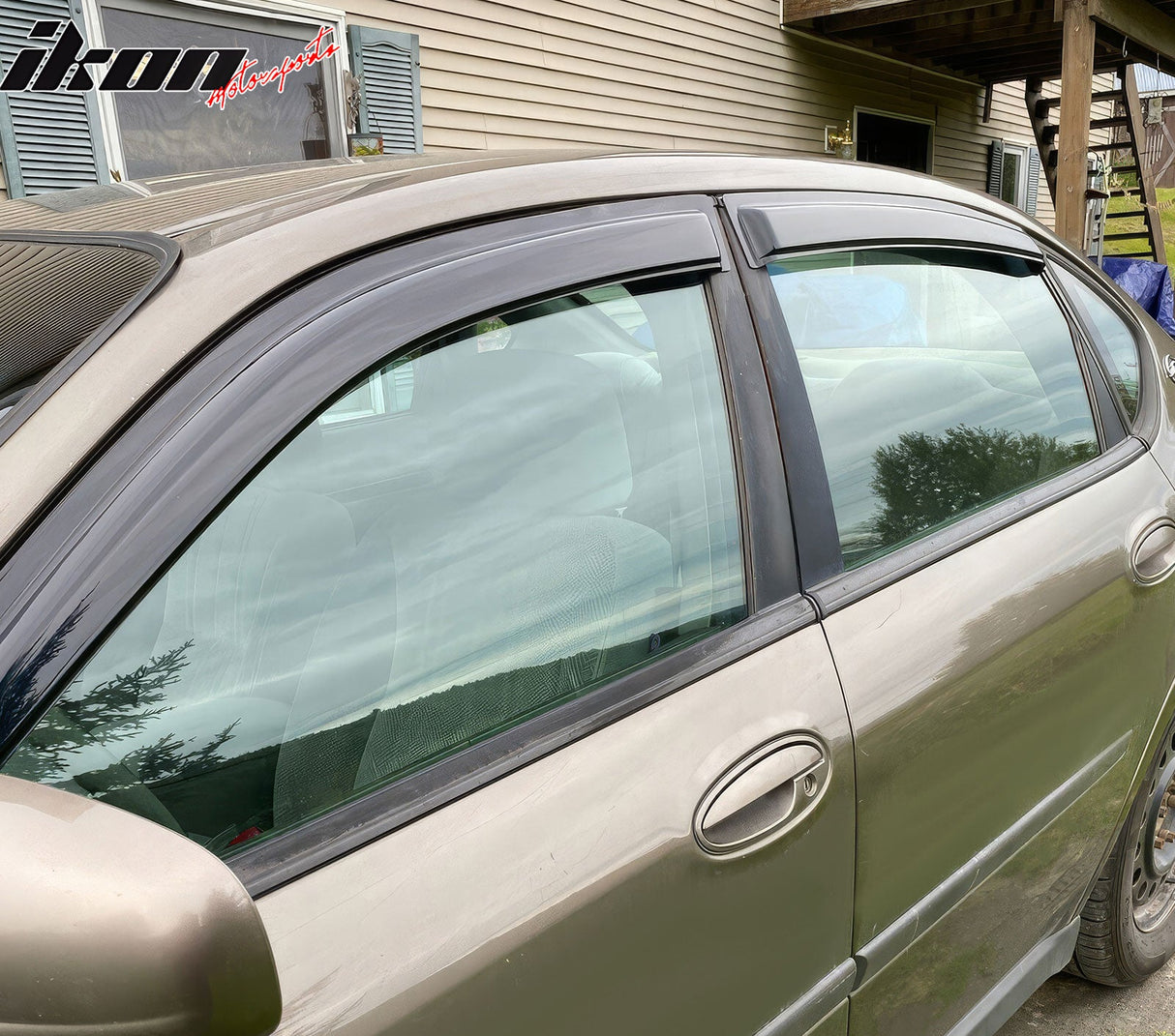 2000-2005 Chevy Impala Sedan Slim Style Smoke Window Visors Acrylic
