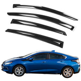 Window Visors Rain Deflectors for Chevrolet Volt 2016-2019 Smoke 4PCS