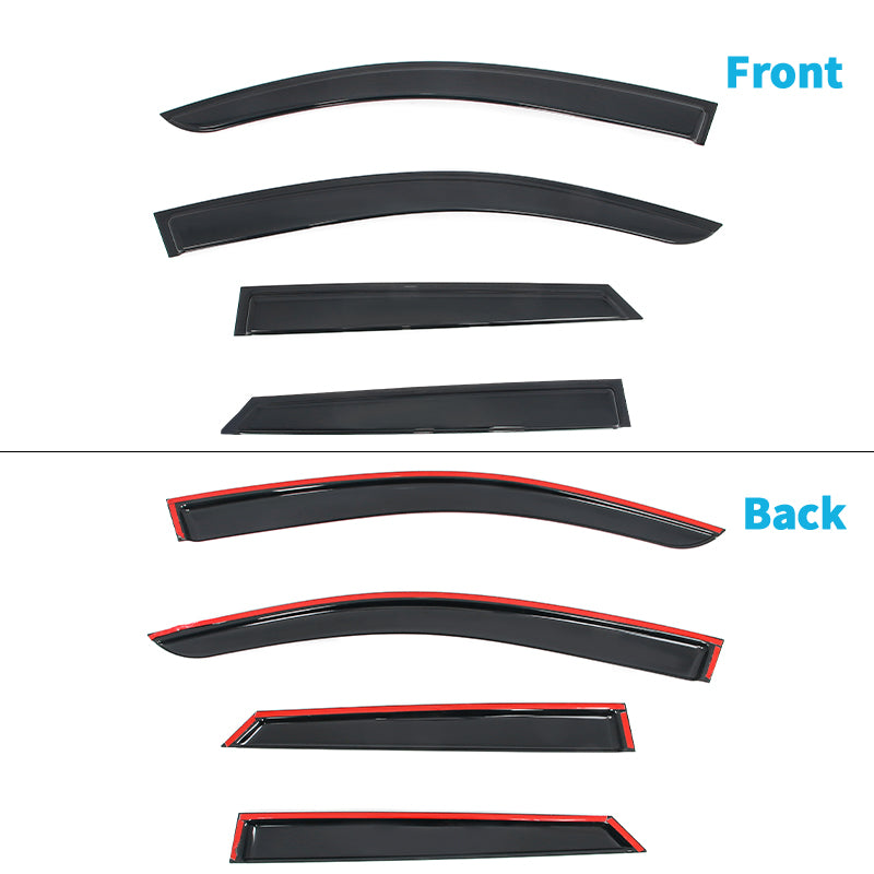 Window Visor for Chevrolet Blazer EV 2024-2026 Slim Style Smoke Acrylic 4PCS