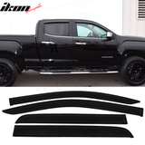 2015-2022 Chevy Colorado GMC Canyon Crew Cab 4Pc Window Visor Acrylic