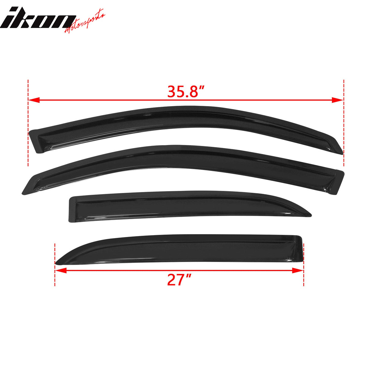 2005-2009 Chevy Equinox Pontiac Torrent Visor Windows Acrylic