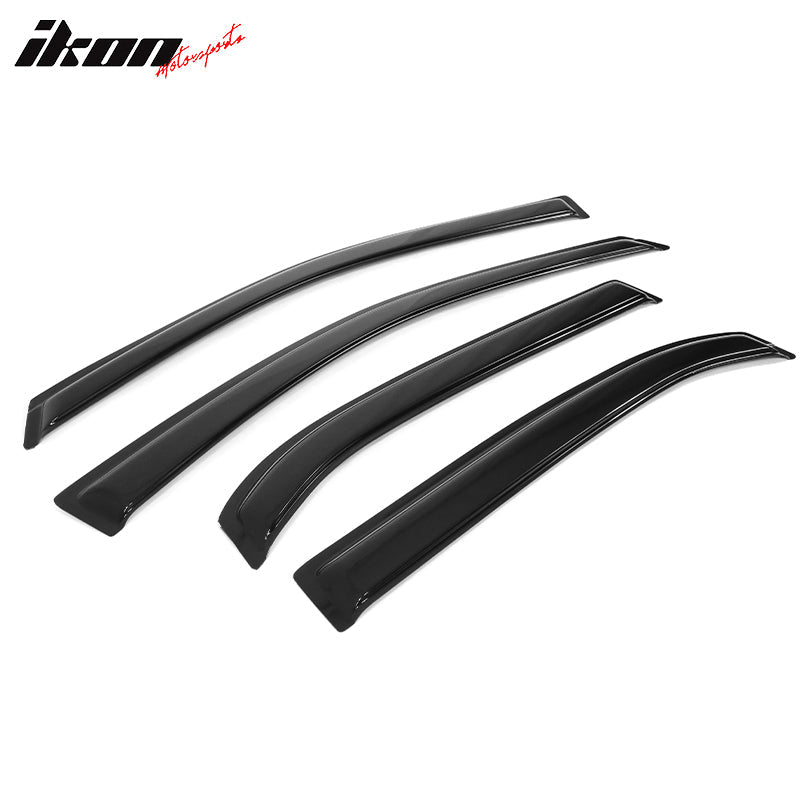 2010-2017 Chevy Equinox Slim Style Smoke Window Visors Guard Acrylic