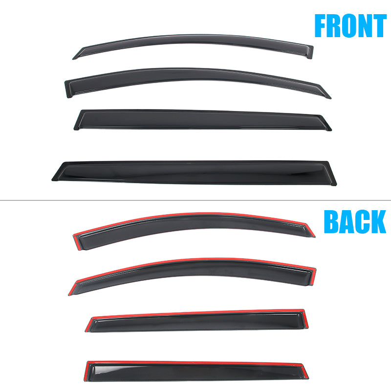 Window Visors Vent Rain Guard for Chevy Equinox EV 2024-2026 Smoke Acrylic