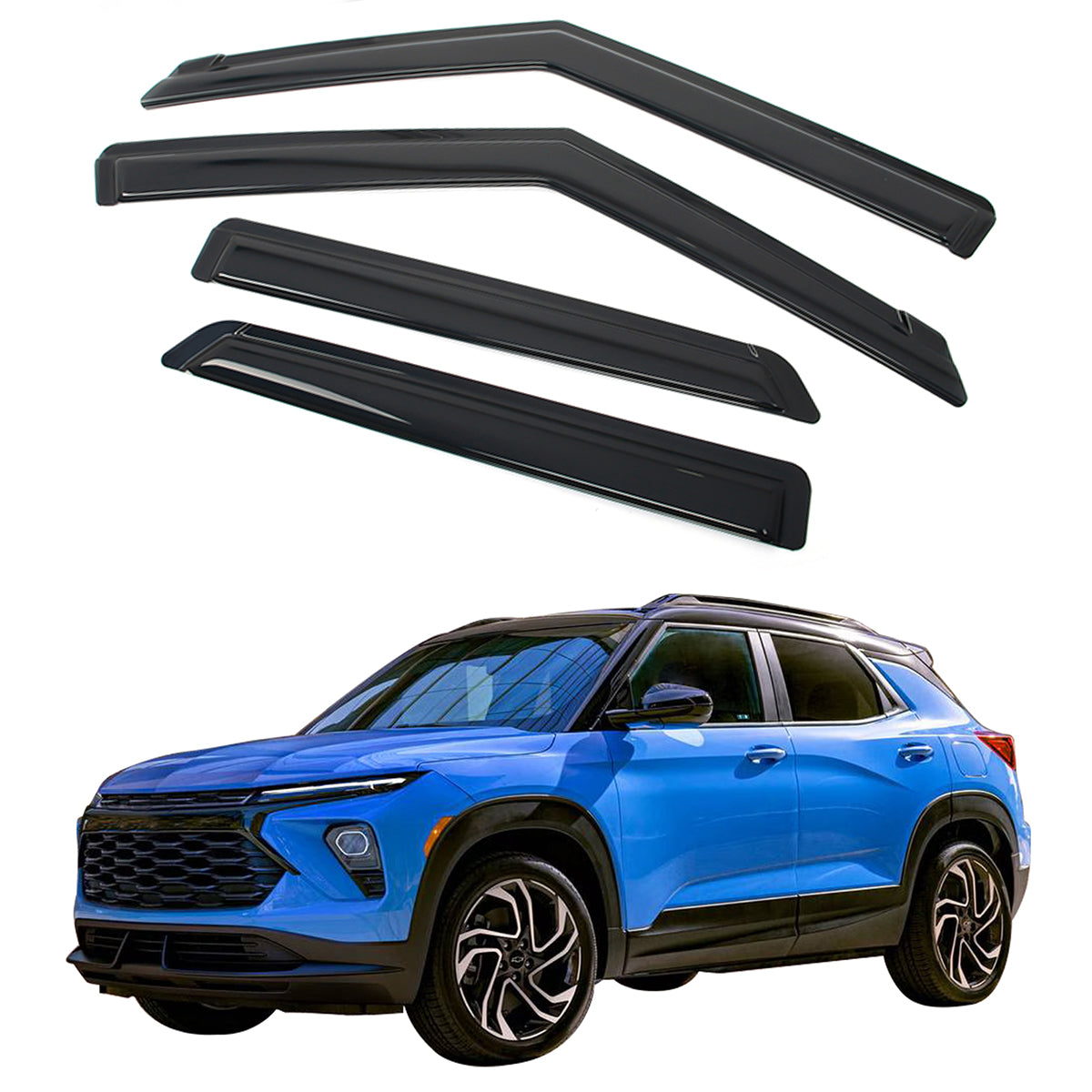 Smoke Window Visors for Chevrolet Trailblazer 2021-2026 Rain Guard Acrylic