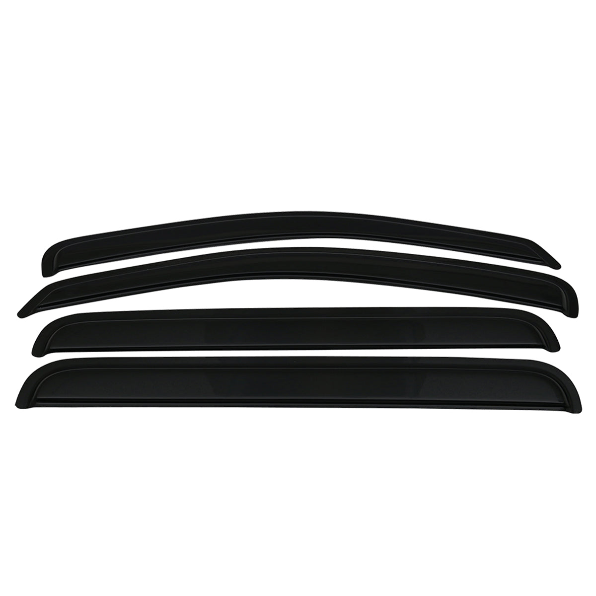 Window Visors for Dodge Durango 2004-2010 Slim Style Smoke Tinted Acrylic