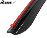 2007-2011 Dodge Nitro Slim Style Smoke Tinted Visor Windows Acrylic