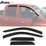 2002-2009 Dodge Ram 1500 2500 3500 Quad Cab 3D Molded Floor Mat Carpet TPE + Window Visors