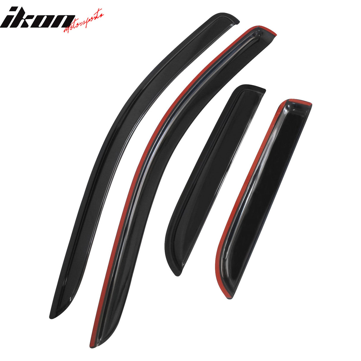 2002-2009 Dodge Ram Visor Windows Acrylic Slim Style Smoke Tinted 4PC