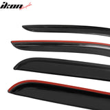 2002-2009 Dodge Ram Visor Windows Acrylic Slim Style Smoke Tinted 4PC