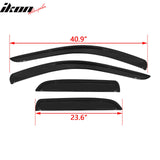 2002-2009 Dodge Ram Visor Windows Acrylic Slim Style Smoke Tinted 4PC