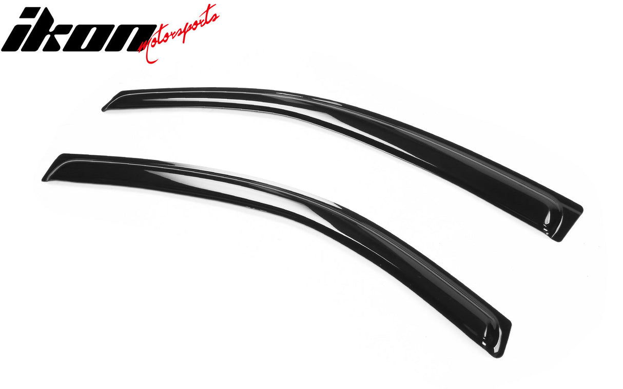2012-2019 Fiat 500 Side Window Visors Acrylic Sun Rain Guard 2PCS