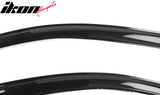 2012-2019 Fiat 500 Side Window Visors Acrylic Sun Rain Guard 2PCS