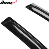2012-2019 Fiat 500 Side Window Visors Acrylic Sun Rain Guard 2PCS