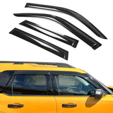 2021-2025 Ford Bronco Sport Slim Style Black Window Visors Acrylic 4PC