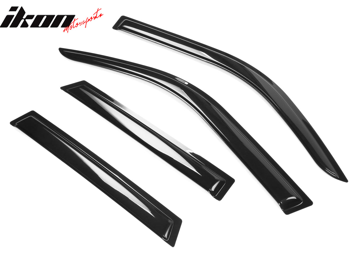 2021-2025 Ford Bronco Sport Slim Style Black Window Visors Acrylic 4PC