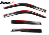 2021-2025 Ford Bronco Sport Slim Style Black Window Visors Acrylic 4PC
