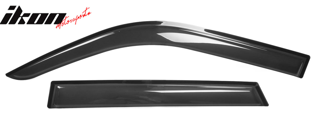 2021-2025 Ford Bronco Sport Slim Style Black Window Visors Acrylic 4PC