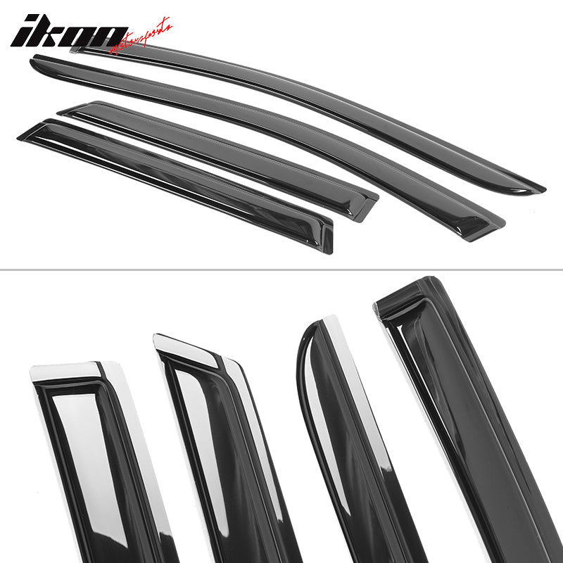 2007-2014 Ford Edge 2007-2015 Lincoln MKZ Smoke Window Visors Acylic