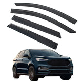 Window Visors for Ford Edge 2015-2024 Smoke Vent Rain Sun Guards Acrylic
