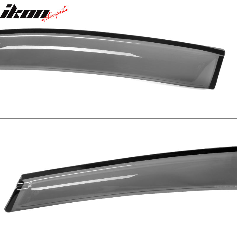 2013-2019 Ford Escape Smoke Tinted Slim Style Window Visors Acrylic