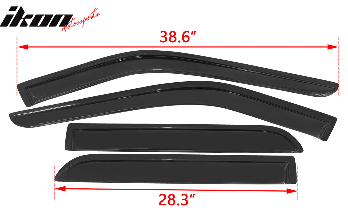 2011-2019 Ford Explorer Wind Rain Guards Window Visors Acrylic