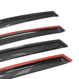 2012-2018 Ford Focus Acrylic 4PC Tape On Window Visors Rain Guard Vent