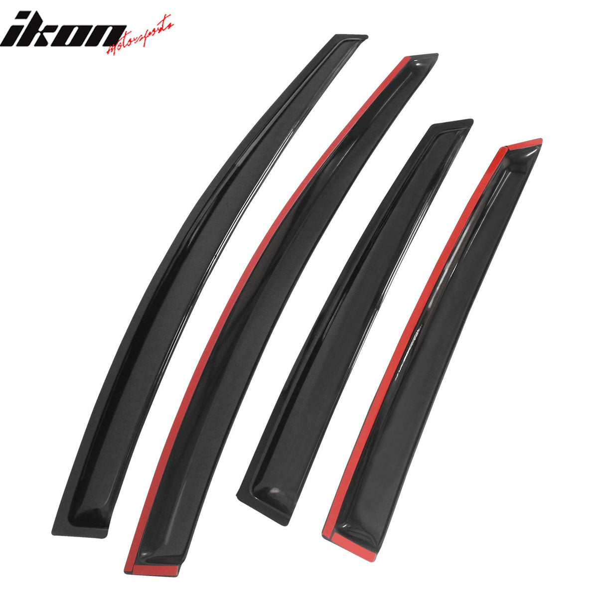 2012-2018 Ford Focus Tape on Window Visor Rain Guard Acrylic 4PC