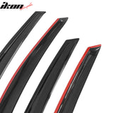 2012-2018 Ford Focus Tape on Window Visor Rain Guard Acrylic 4PC