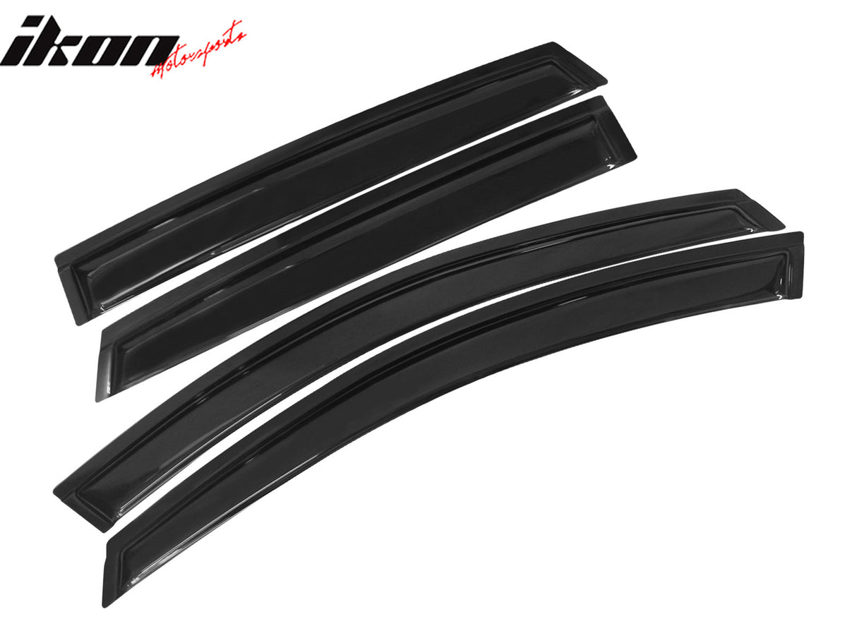 2008-2011 Ford Focus 4Door Acrylic 4PC Tape On Window Visors Guard