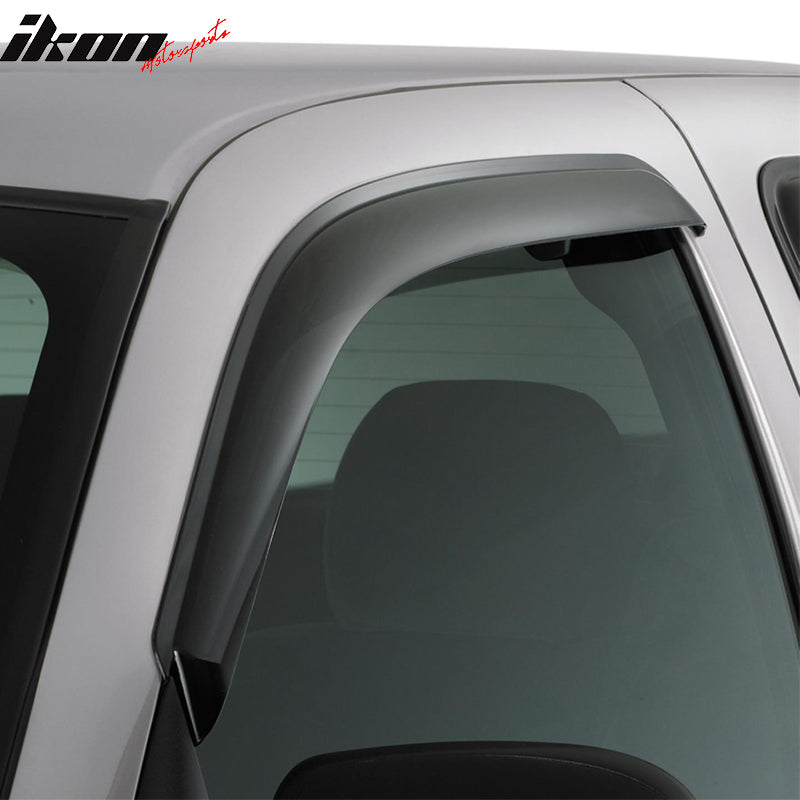 2008-2011 Ford Focus Coupe 2DR Slim Smoke Tinted Visor Windows Acrylic