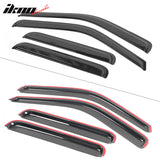1999-2016 Ford F250-F550 Super Duty Crew Cab Tape On Window Visors