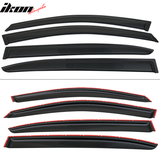 2013-2017 Honda Accord 4-Door Sedan Tape On Window Visors Rain Guard