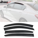 2013-2017 Honda Accord 4-Door Sedan Tape On Window Visors Rain Guard